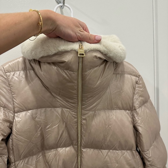 COPY - Herno Champagne Fur Puffer - Picture 6 of 14